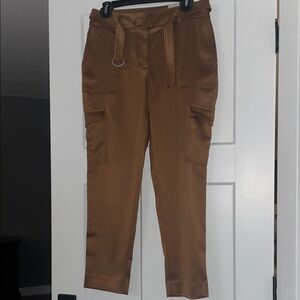 Chico's Tan Ankle-Length Cropped Pants